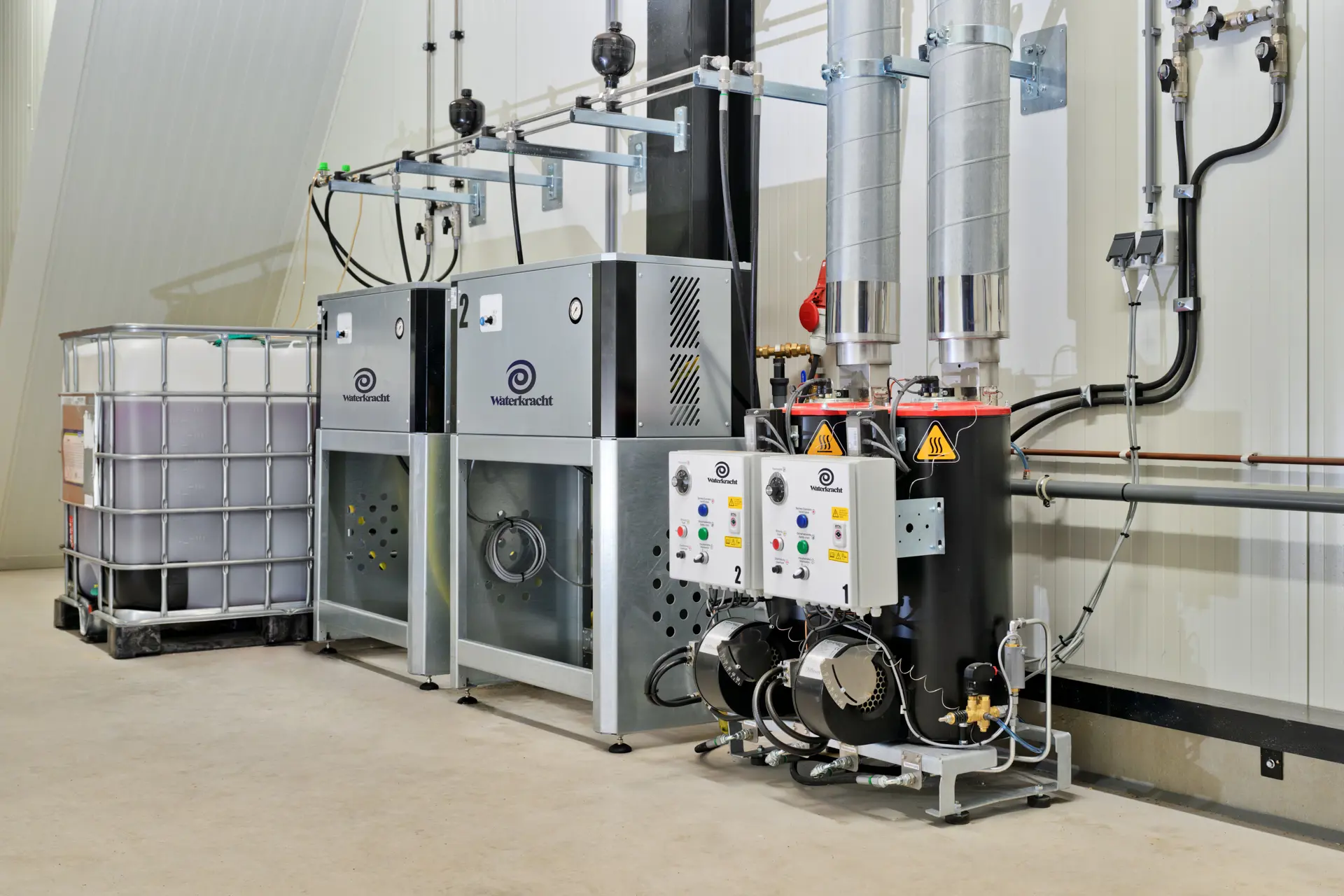 Stationaire warmwater hogedrukreiniger