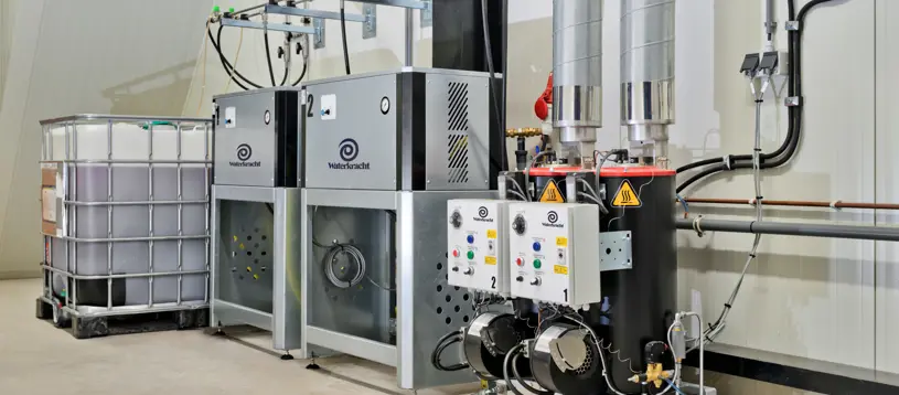 Stationaire warmwater hogedrukreiniger
